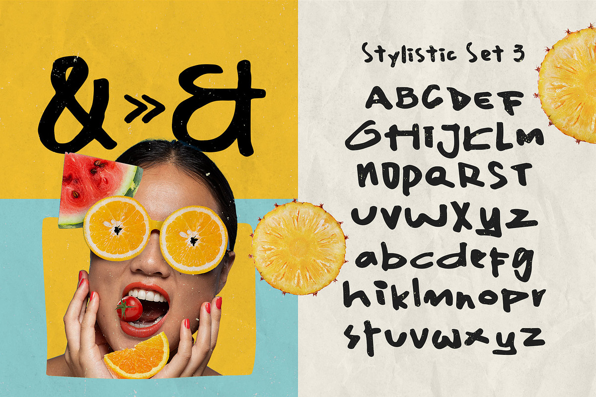 Pineapple Shadow Typeface, a Handwritten Font by alit design (Photo 10 of 15)