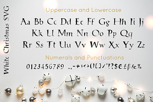 White Christmas SVG Font