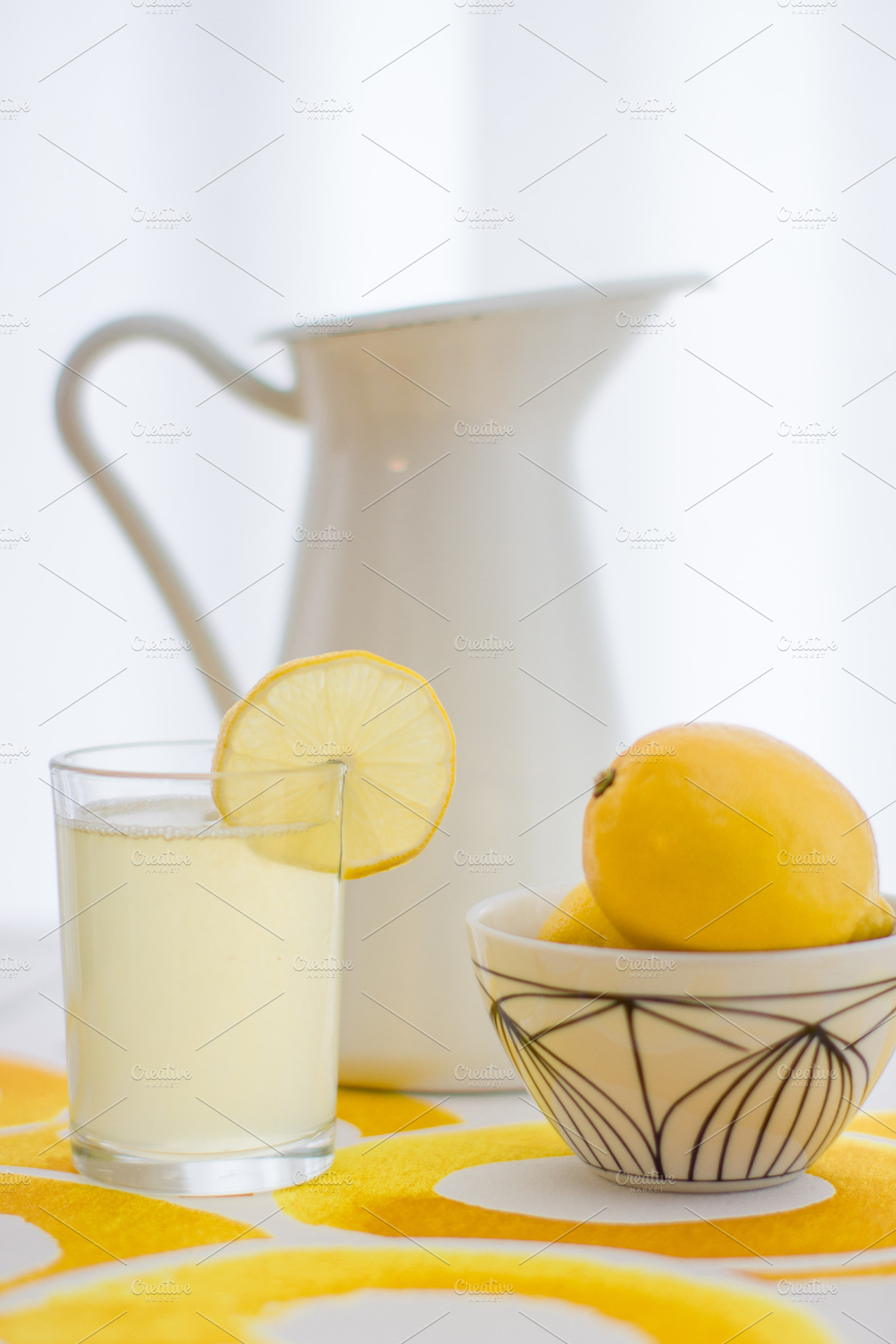 Lemonade stock photo containing lemons and lemonade, a Food & Drink Photo by Marsha Abrahams