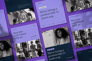 Purple & Navy Recruitment, a Templates & Theme by wavebreak