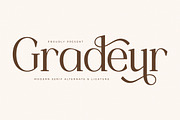 Gradeur Modern Serif Font, a Serif Font by Storytype Studio (Thumbnail 1 of 15)