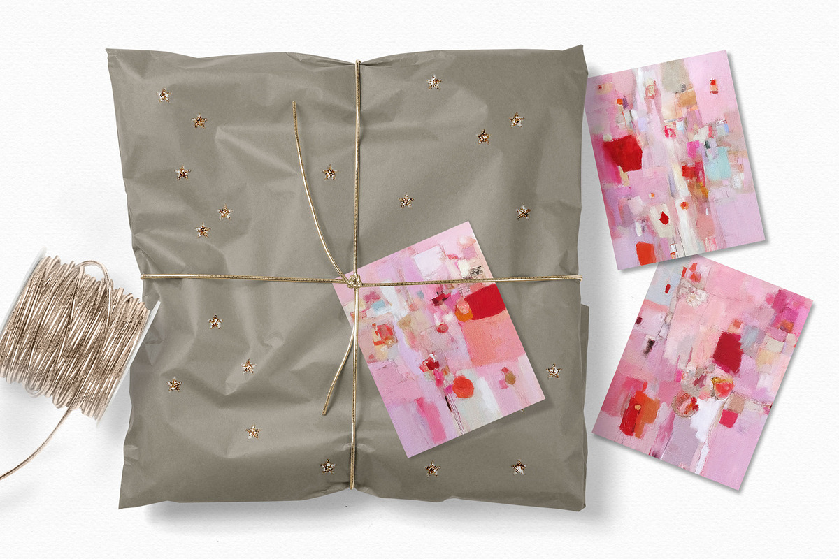 Cherry Pink Abstracts, a Decorative Illustration by rileyBgraphics (Photo 4 of 6)