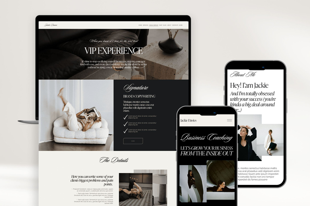 Squarespace Website Template coach, a Squarespace Template by Presentibox (Photo 5 of 10)