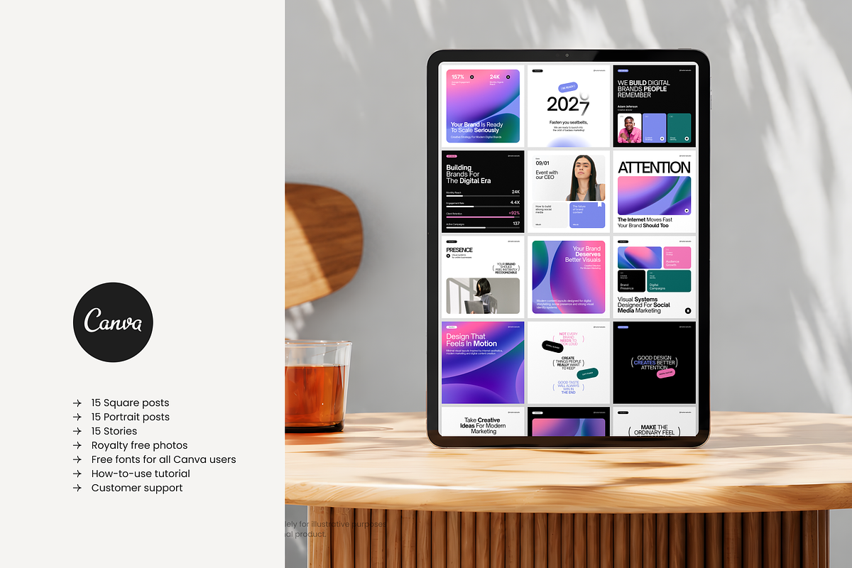 Digital Aura Social Media Kit, a Social Media Template by Karisma Studio (Photo 10 of 10)