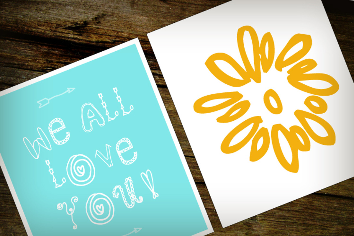Mrs Doodle Fonts preview 2