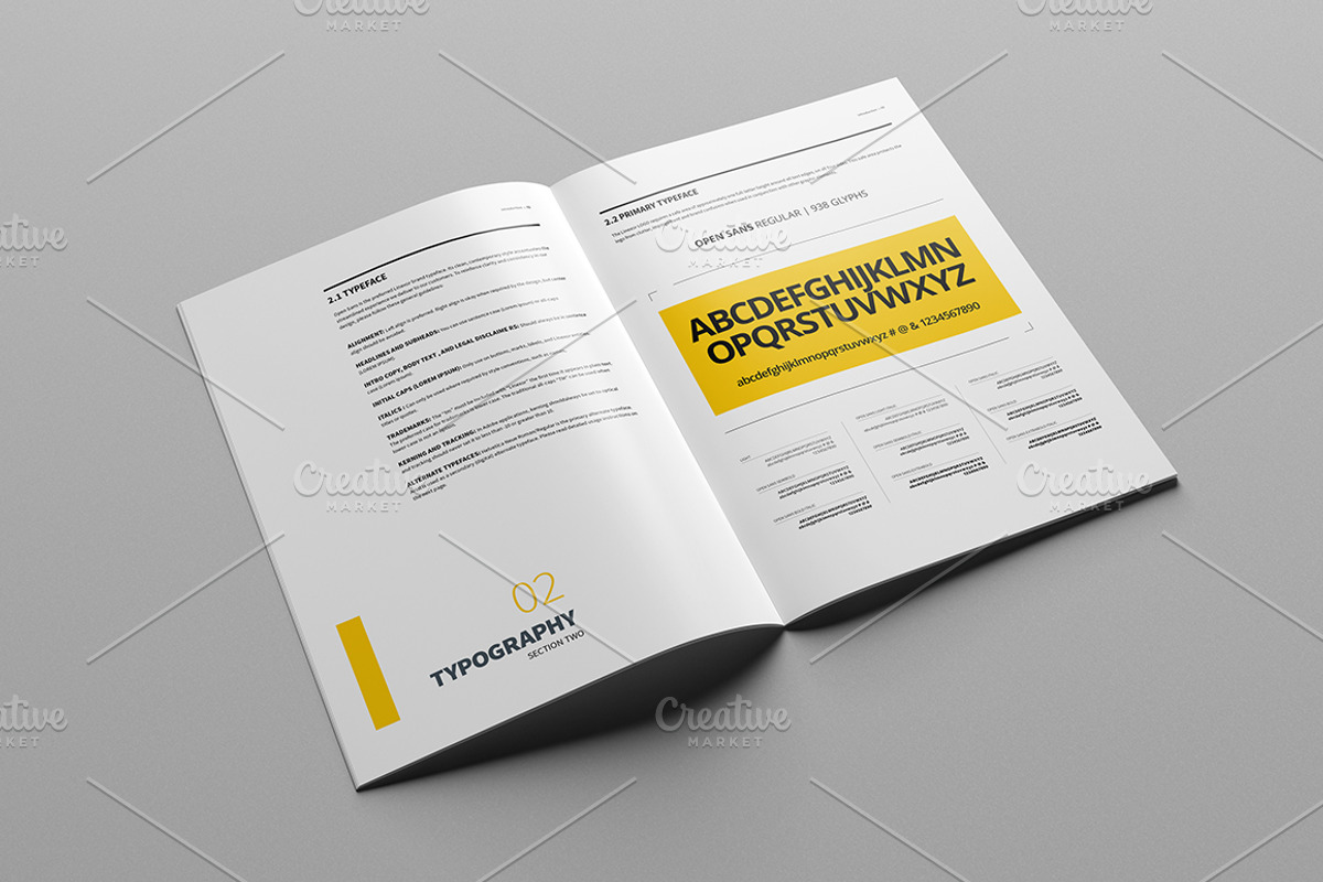 Brand Manual 32 Pages A4 / US Letter, a Brochure Template by Mastergfx (Photo 24 of 35)