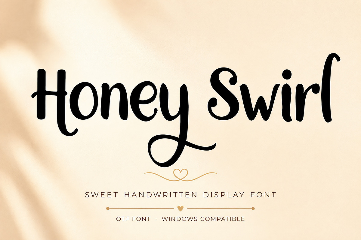 Honey Swirl, a Script Font by Wow Magic (Photo 1 of 6)