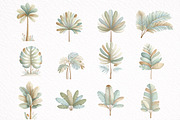 Watercolor Tropical Leaves, Summer, an Illustration by DreamArtGraphic (Thumbnail 5 of 7)