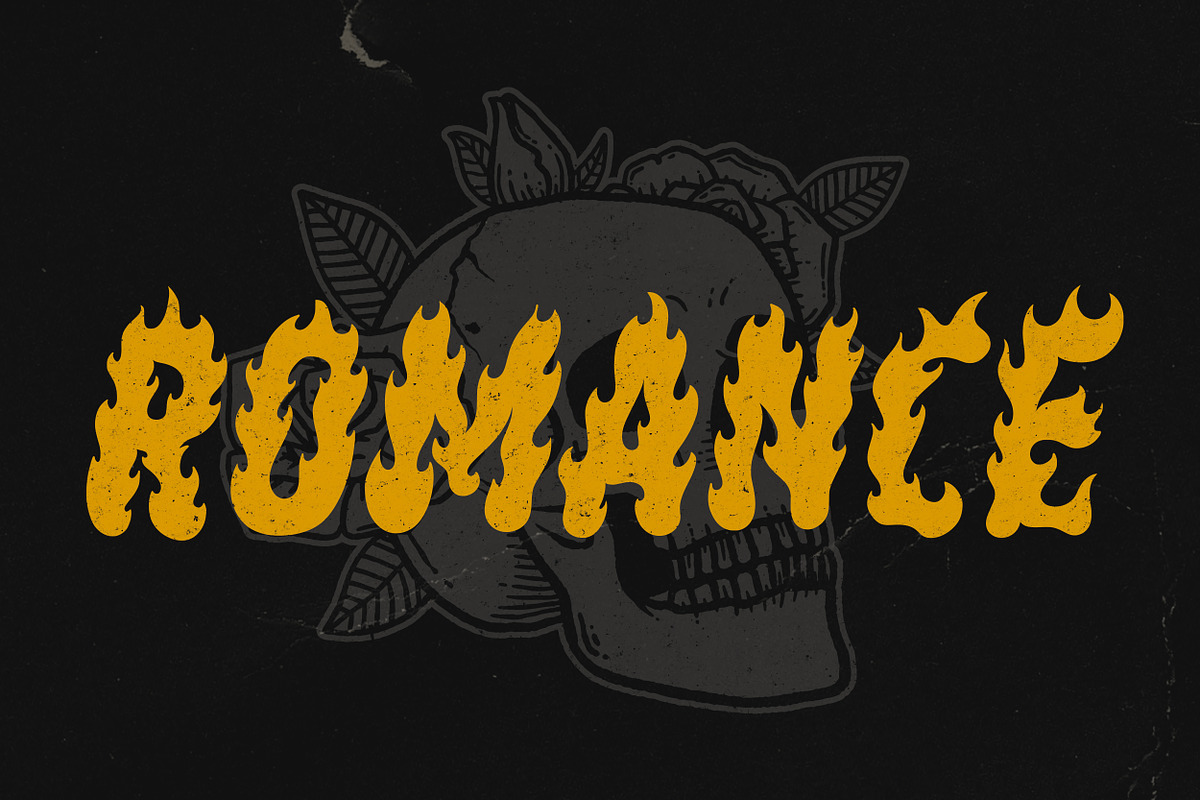 Fire Starter Merch Font, a Handwritten Font by Davide Bassu (Photo 7 of 7)