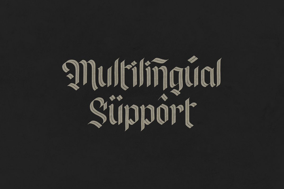 Silverback - Blackletter Typeface, a Blackletter Font by LetterStuff Typefoundry (Photo 3 of 7)