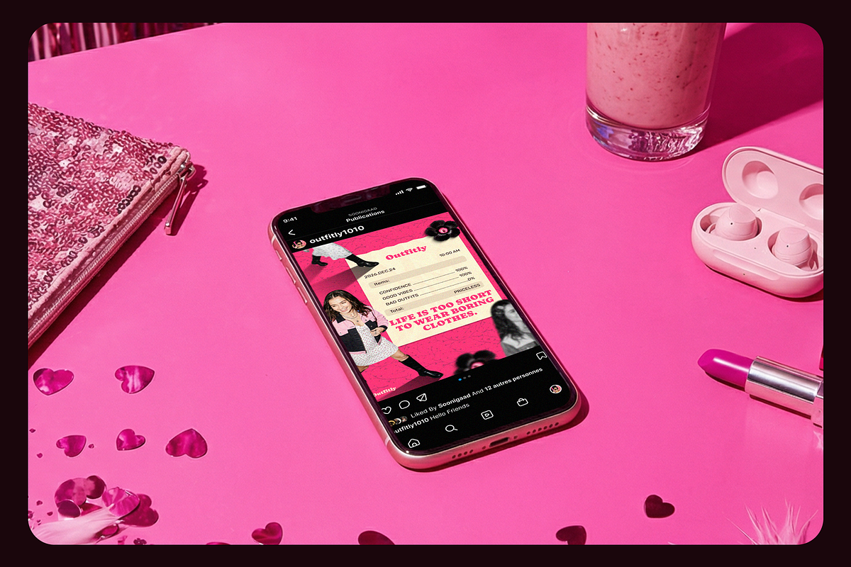 PINKNOISE Brutalist Social Media Kit, a Social Media Template by Sooni Gaad (Photo 6 of 10)