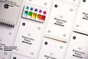 Watercolor Paper Mockup Layout, a Product Mockup by Custom Scene (Thumbnail 2 of 10)