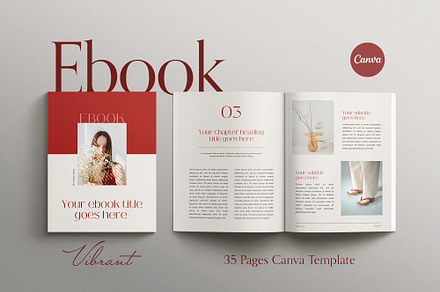 VIBRANT | Ebook Canva Template, a Magazine Template by Sierra Creative Studio