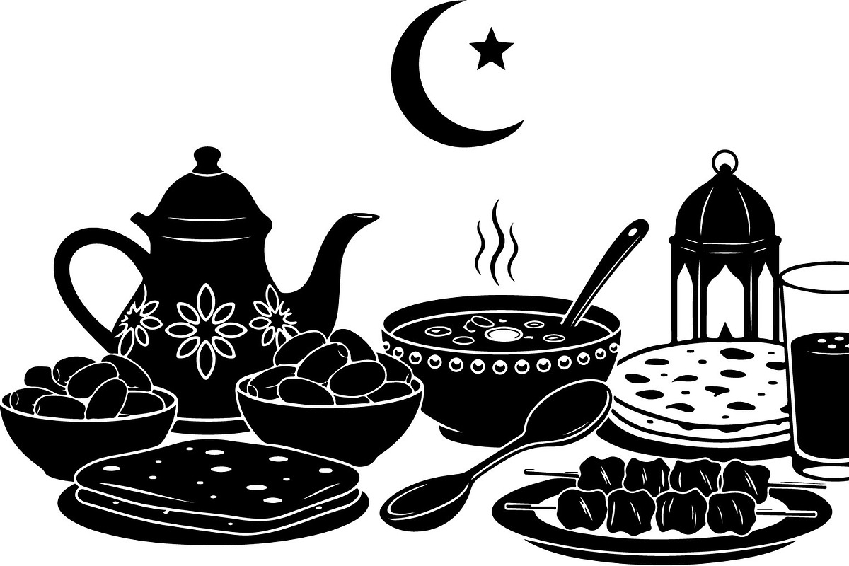 50 Ramadan Iftar Silhouette Bundle, an Illustration by Gfx_Store (Photo 35 of 49)