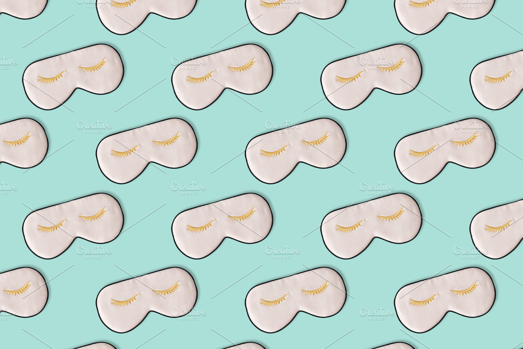 Sleeping mask pattern. Pink silk sleeping masks for eyes on past, an Abstract Photo by Natalia Klenova's Shop