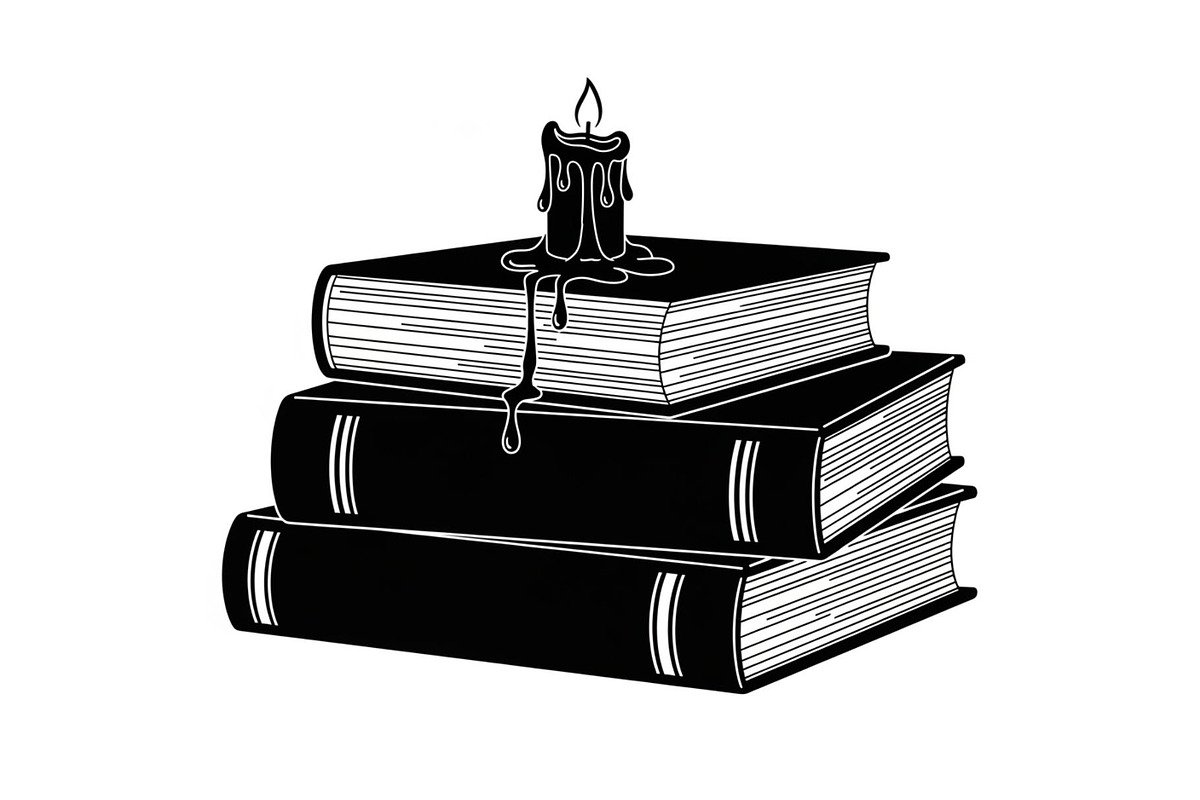 Vintage Book Stack Candle Bundle, an Illustration by jahid234 (Photo 30 of 31)