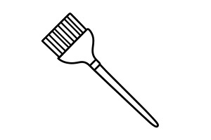 Brush used for applying hair color, a Beauty & Fashion Photo by ZinetroN
