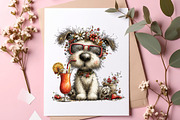 Whimsical Summer Dog Clipart, an Illustration by SinaCreation (Thumbnail 6 of 7)