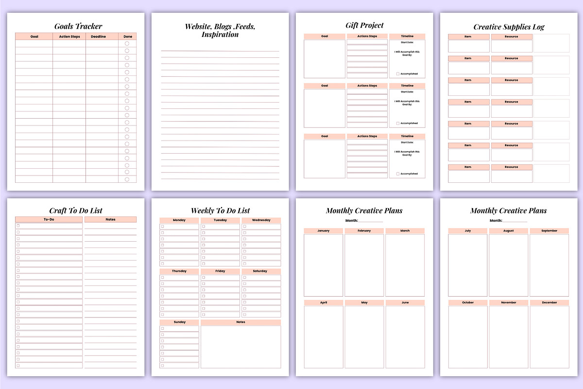 Craft Seller Business Organizer Kdp, a Stationery Template by Mustafiz (Photo 6 of 9)