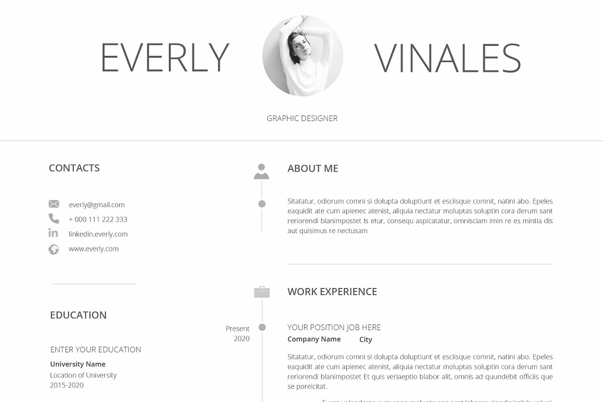Resume Template / CV, a Resume Template by Peunayah (Photo 5 of 8)