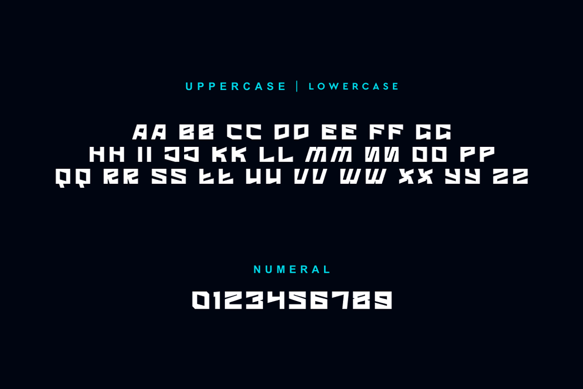 Azyncro - Digital Font, a Sans Serif Font by QR Design Studio (Photo 3 of 8)