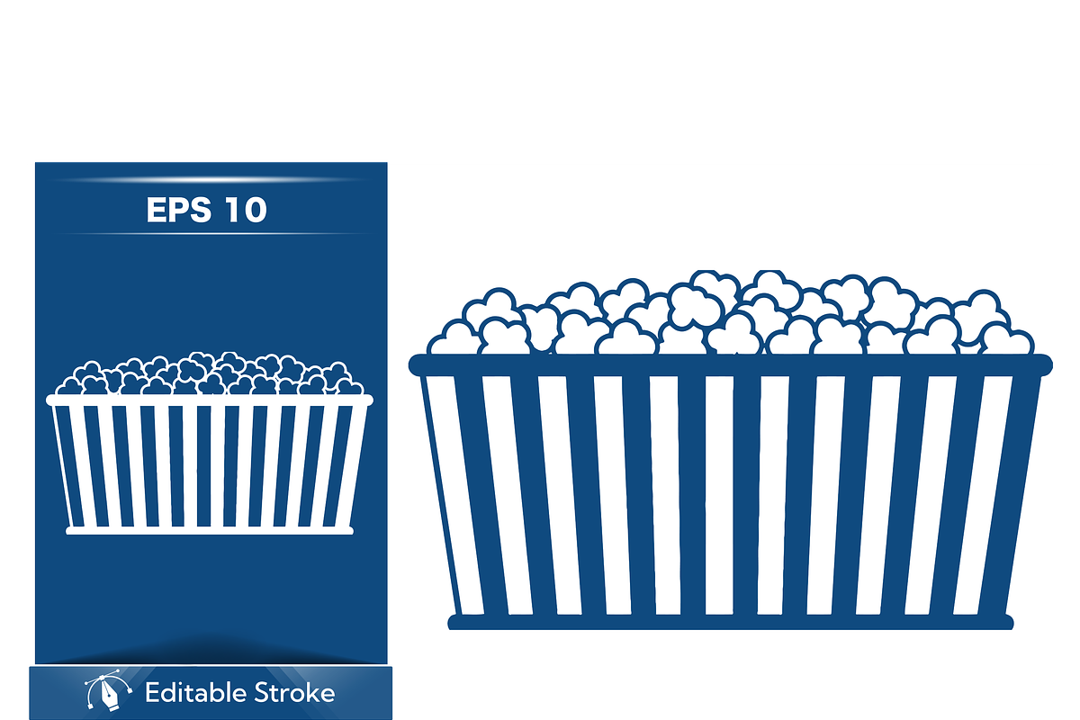 Delicious Popcorn Vector Graphic, a Food Illustration by CarWrap design (Photo 3 of 3)
