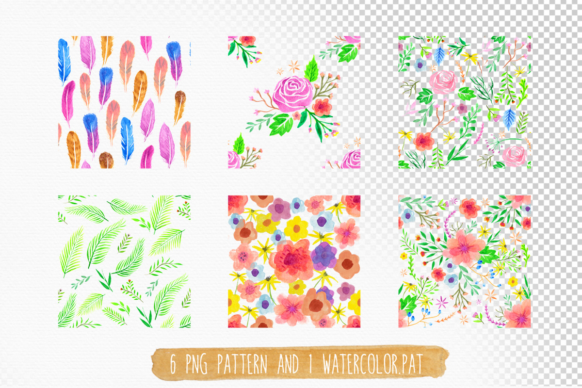 Freehand Watercolor Style Objects, an Illustration by alit design (Photo 3 of 5)