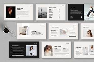 Minimal Presentation Template Layout, a Presentation Template by MightyDesign