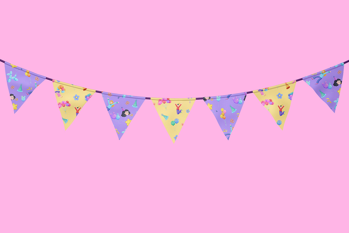 Balloon & Confetti Fun Watercolor, a Seasonal Illustration by CreativeValuation (Photo 7 of 11)