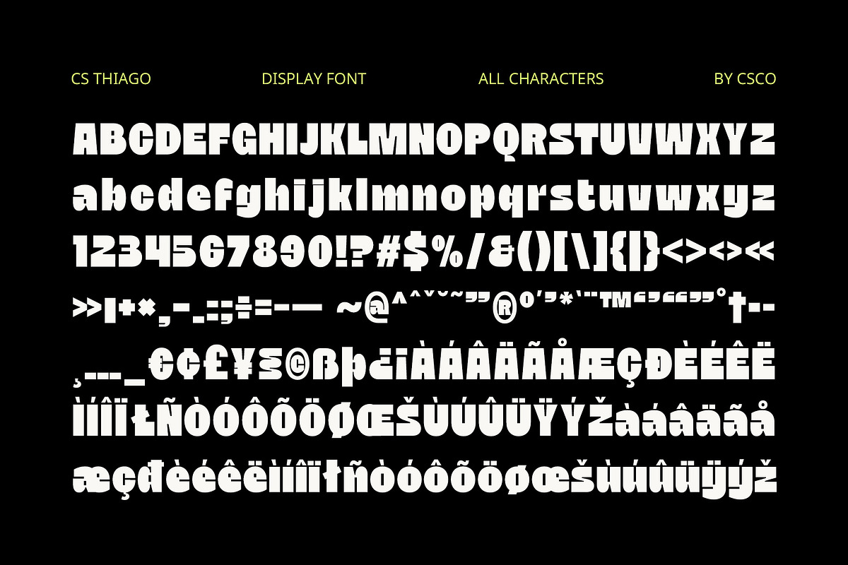 CS Thiago – Bold Font, a Sans Serif Font by Craft Supply Co. (Photo 7 of 8)