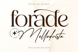 Forade Mellodvista Font Duo