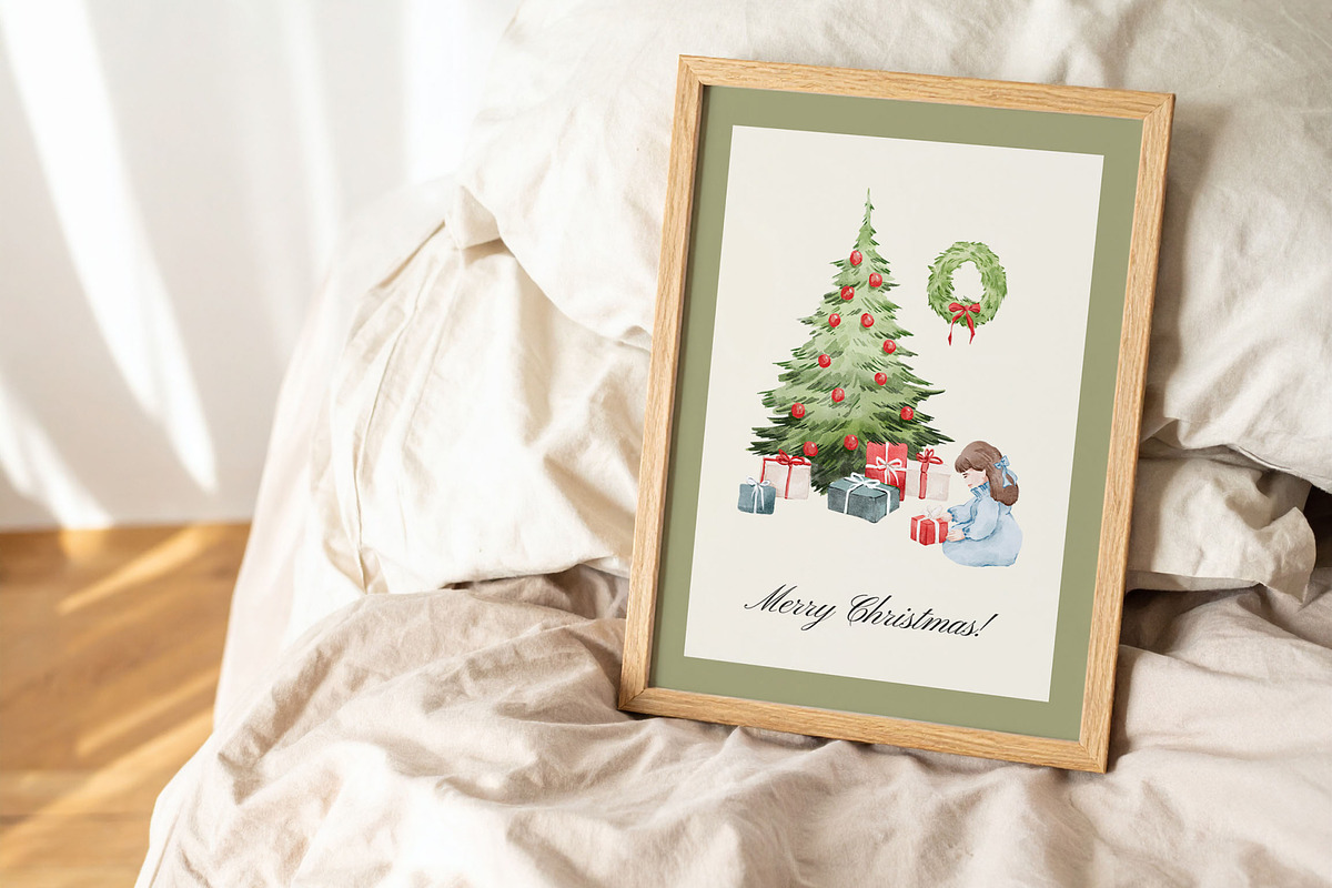 Christmas Magic watercolor set, a Seasonal Illustration by Yuliia Lashevska (Photo 2 of 10)