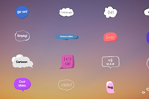 Cartoon Speech Bubbles for DaVinci, a Templates & Theme by 2dfx