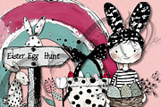 Easter Funnies: Quirky Clipart, an Animal Illustration by NiiiNArt (Thumbnail 2 of 4)