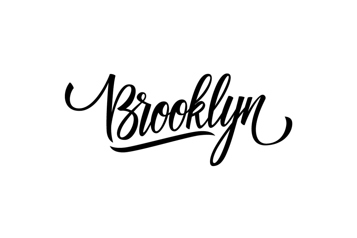 Handwritten word Brooklyn., a Graphic by Finevector (Photo 2 of 2)