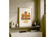 Groove Goddess Retro Wall Art 70s, a Background Graphic by LaseredNinja (Thumbnail 6 of 7)