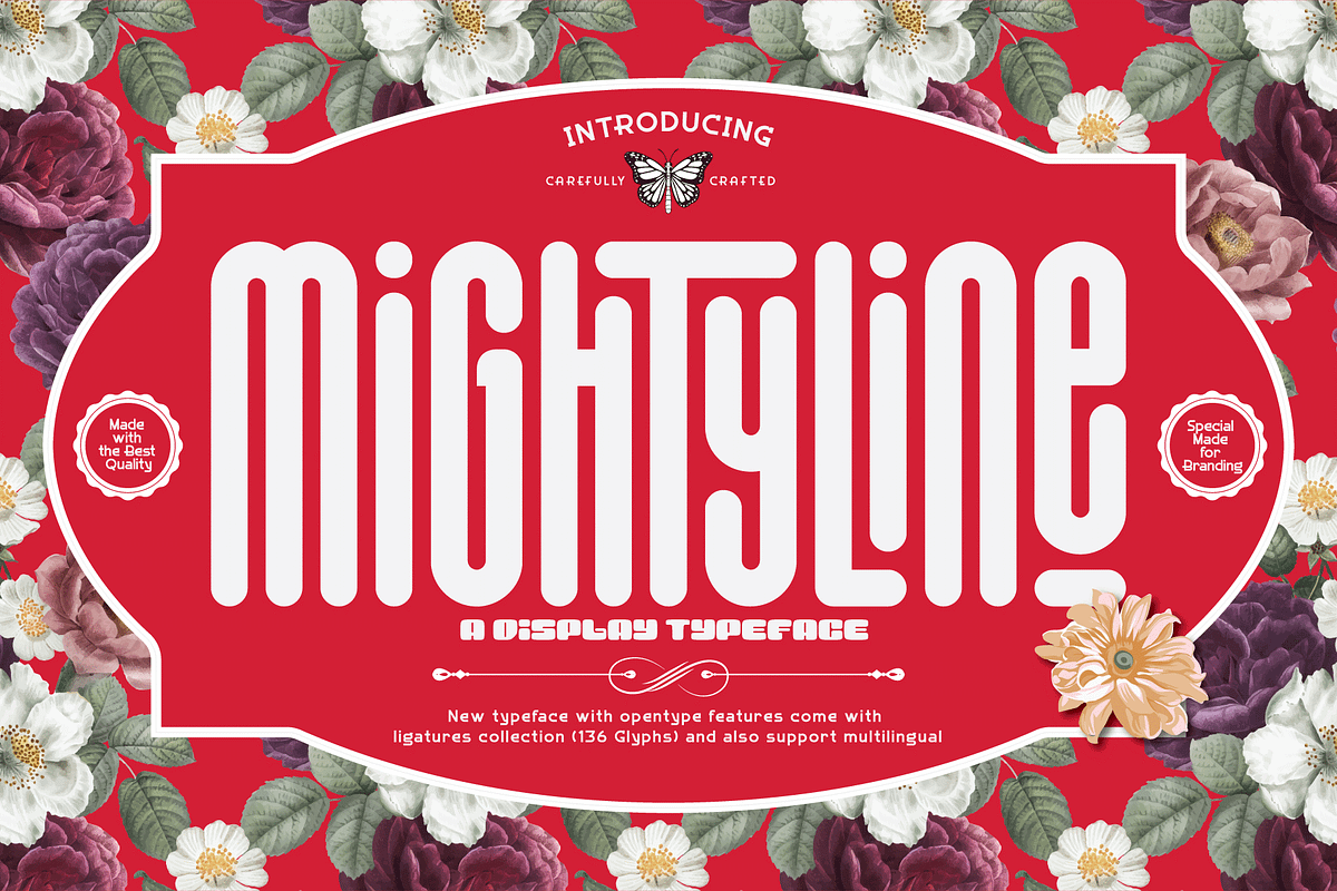 Mightyline - Ultra Condensed Font, a Sans Serif Font by Linecreative (Photo 1 of 11)