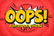 Oops - Fun Display Typeface, a Font by Gassstype (Thumbnail 1 of 8)