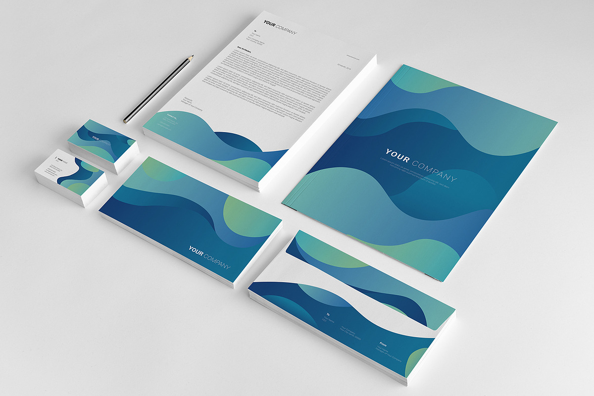 Brand Identity - V17, a Stationery Template by retrographix