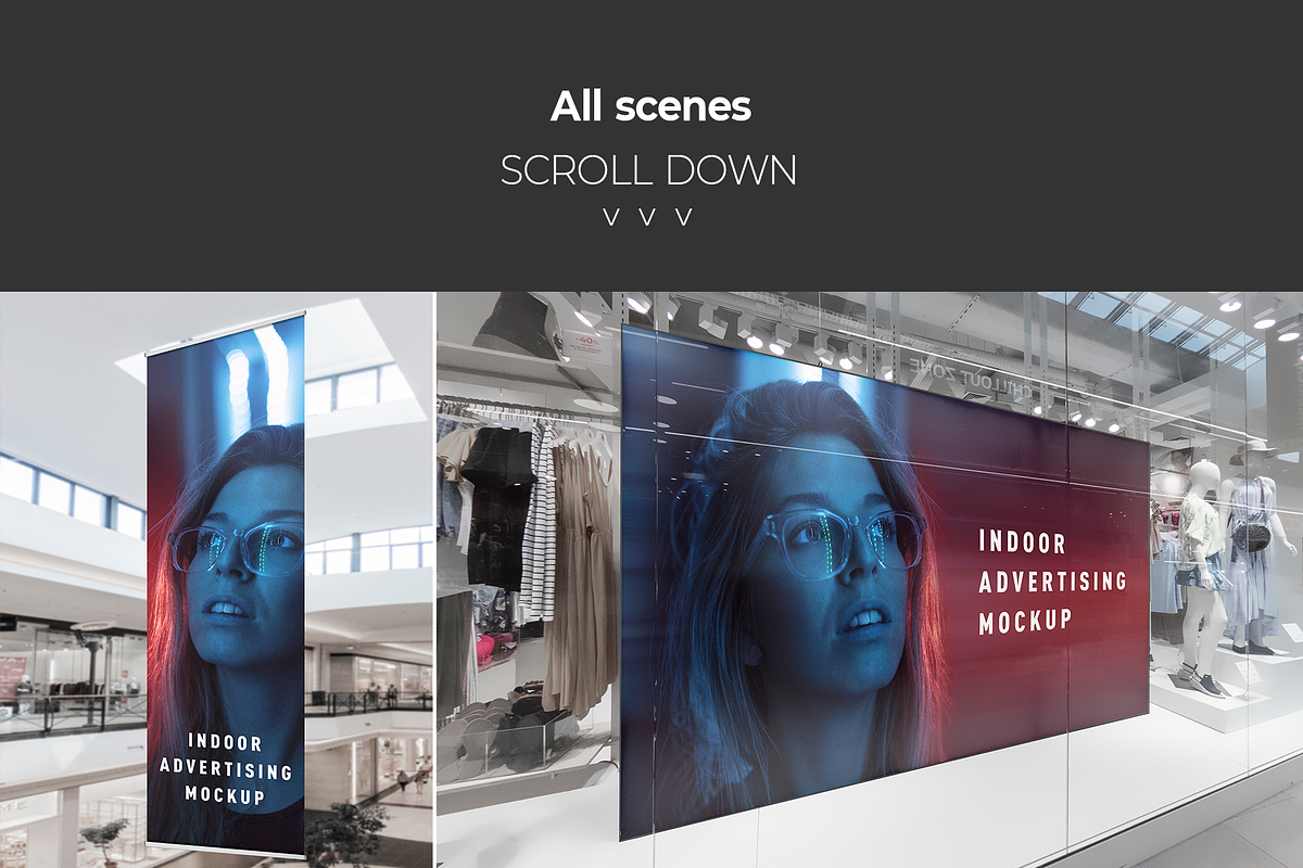 Indoor Advertising Mockups, an Advertising Mockup by Mint Mockups (Photo 2 of 2)