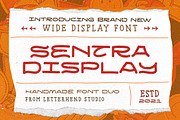 Sentra Display - Handmade Font Duo, a Font by Letterhend Studio (Thumbnail 1 of 7)