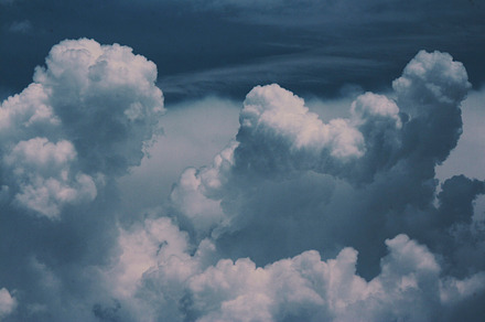 Blue clouds 3 stock picture