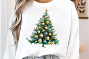 Whimsical Christmas Tree Clipart PNG, an Illustration by SinaCreation (Thumbnail 5 of 7)