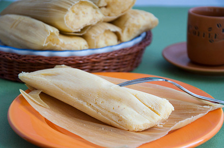 Tamale containing tamale, humitas, and typical
