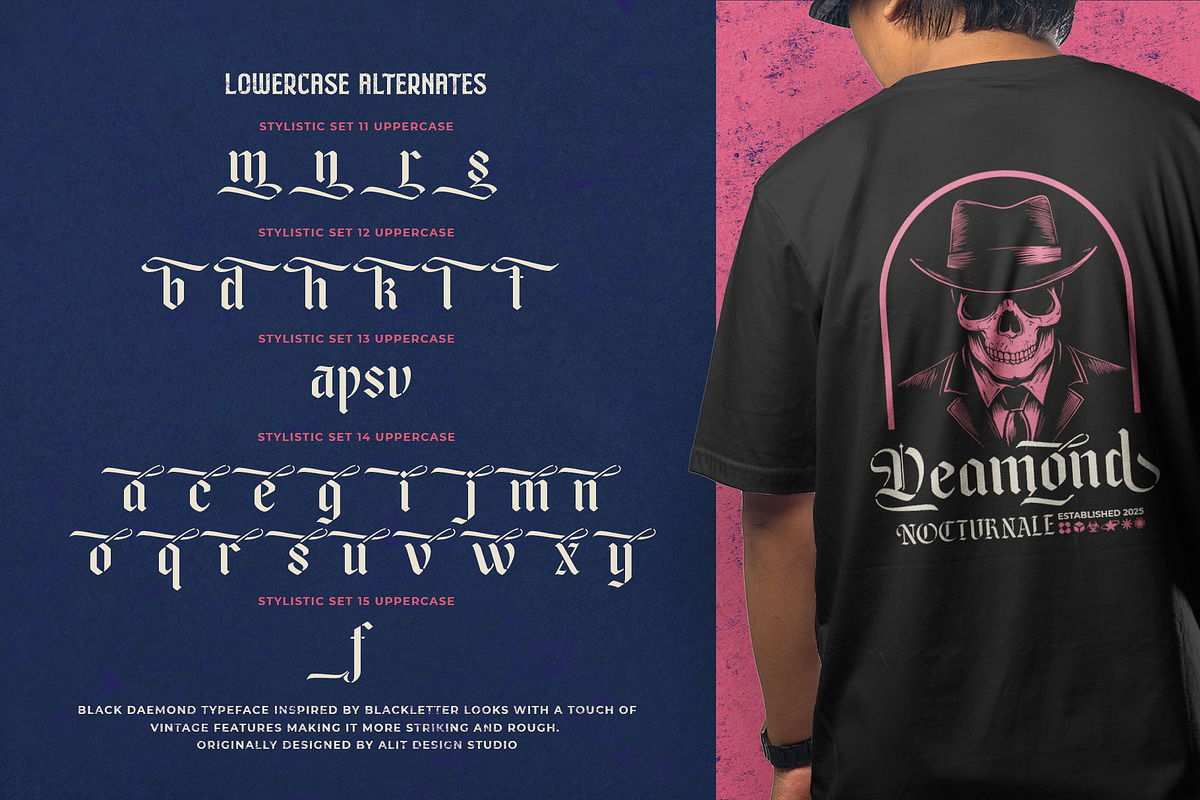 Black Deamond Typeface, a Blackletter Font by alit design (Photo 11 of 17)