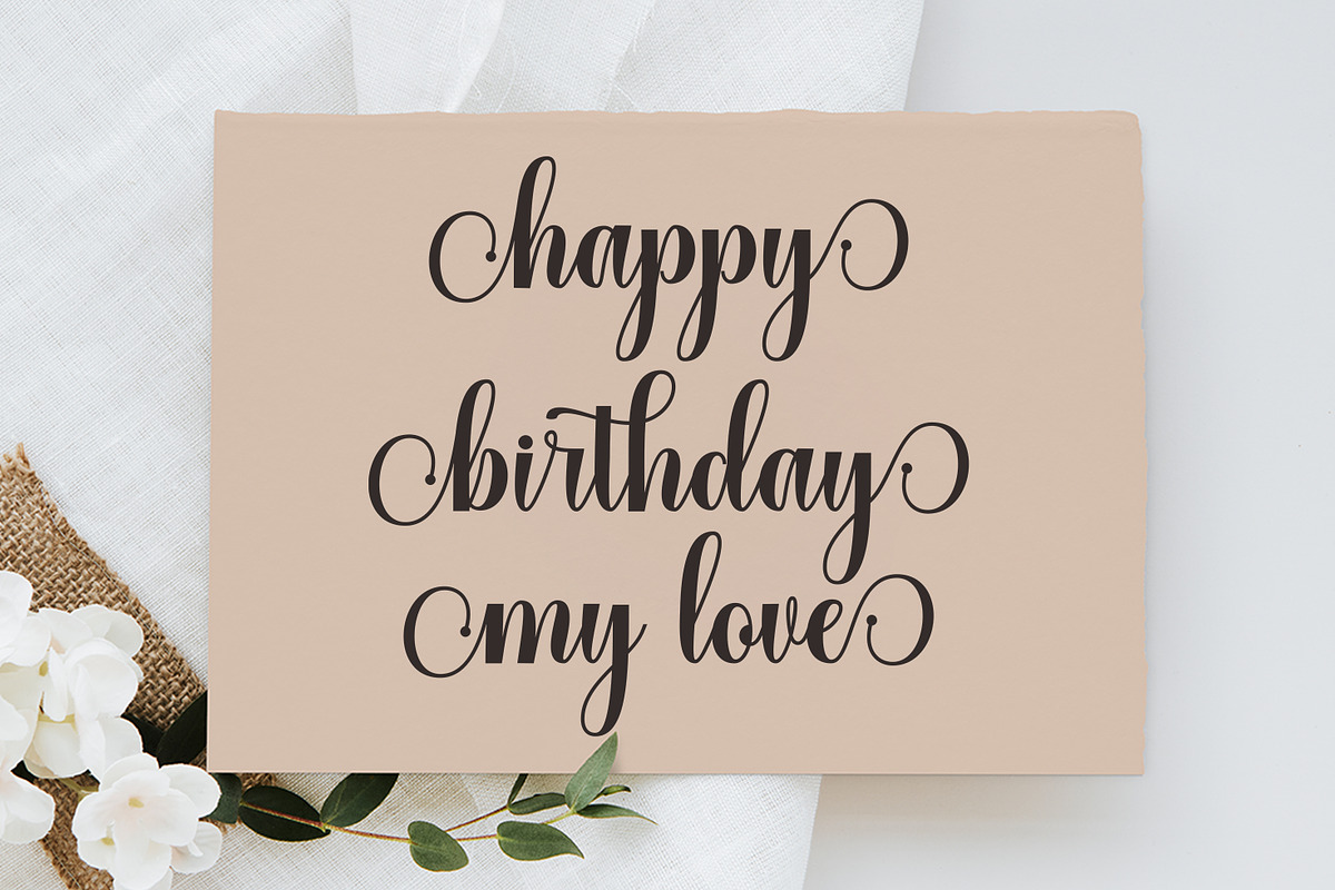 Hello Lovely, a Script Font by Nurul_kamal (Photo 8 of 11)