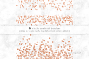 Rose gold confetti borders, a Graphic by Palette Pursuit (Thumbnail 2 of 4)