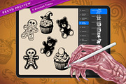 18 Candy&Treats Stamp Brushes, a Brush Add-On by vectstudio (Thumbnail 3 of 10)