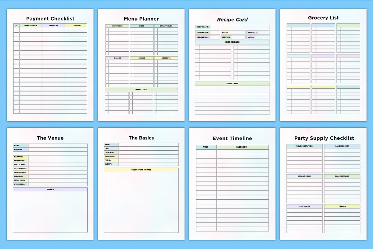 2025-26 Baby Shower Planner Canva, a Stationery Template by Designmela01 (Photo 6 of 8)