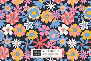 Retro Floral Seamless Pattern, a Pattern Graphic by Irina Ostapenko